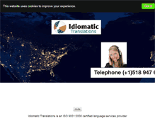 Tablet Screenshot of idiomatictranslations.com